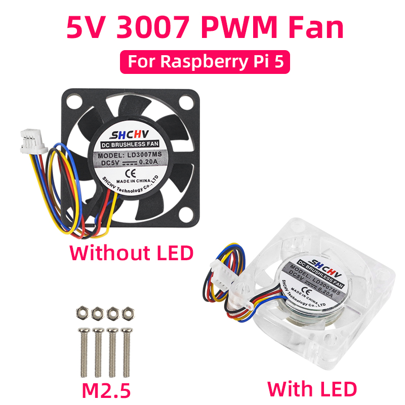 Raspberry Pi Water Cooling Kit - Radiateur de refroidissement CPU réglable, ventilateur