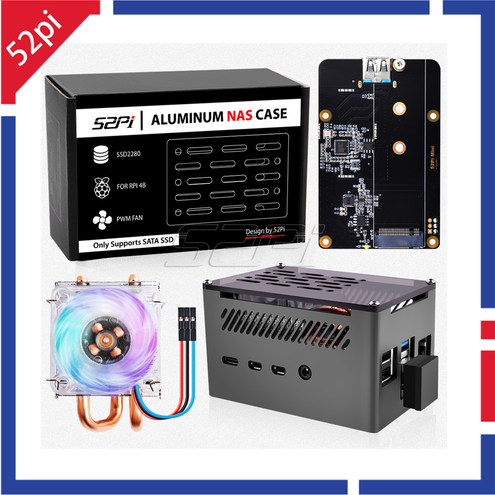 Boîtier Raspberry Pi 4, 52Pi,  - Argon One V3 M.2 Nvme Case avis et prix