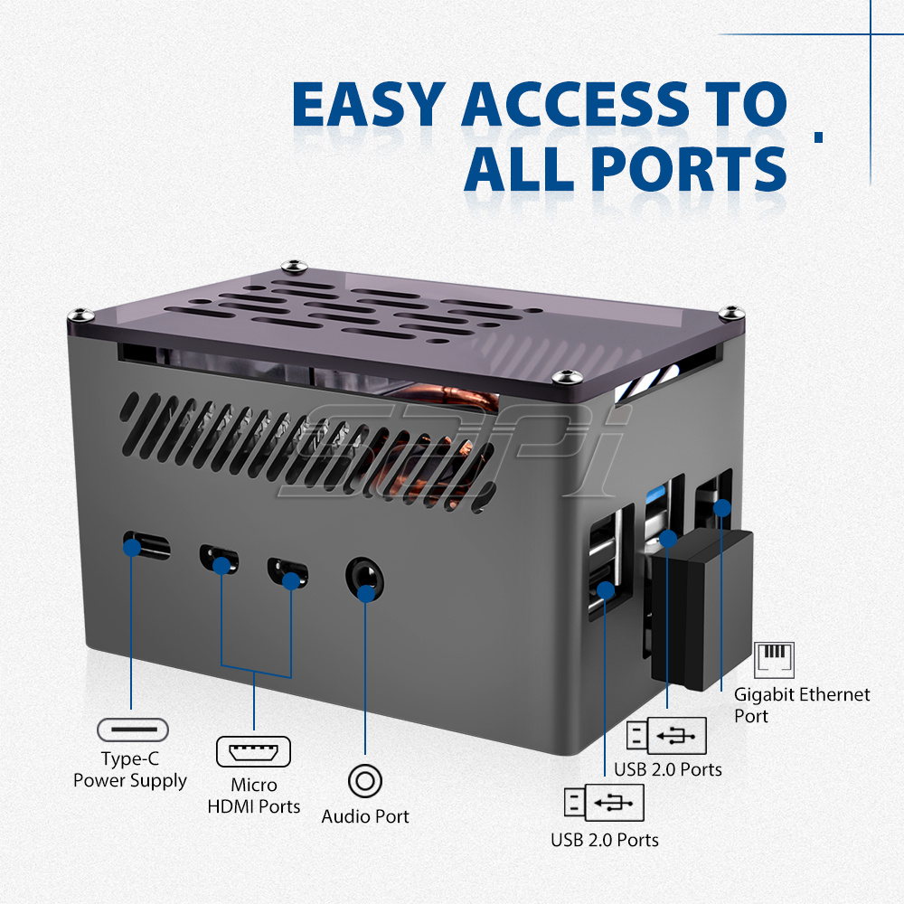 Boîtier Raspberry Pi 4, 52Pi,  - Argon One V3 M.2 Nvme Case avis et prix